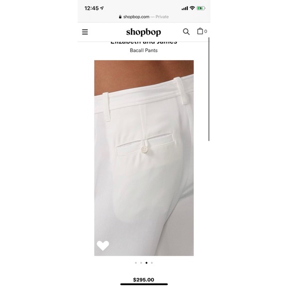 Elizabeth & James Wide Leg Bacall Pant - Black - 2 - Picture 5 of 6